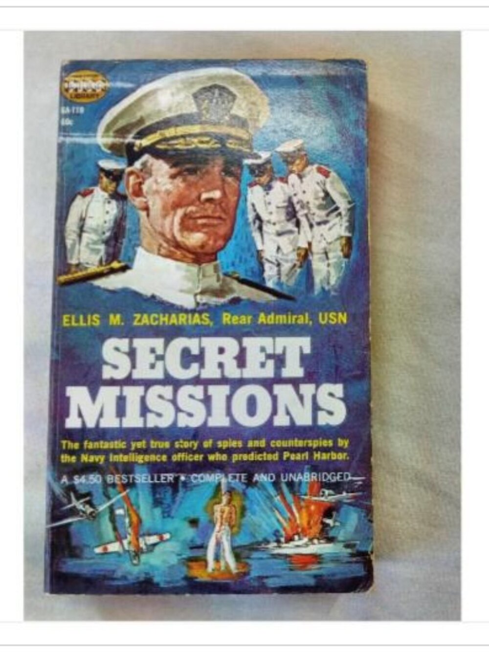Secret Missions Ellis M. Zacharias 1961 First Printing Paperback Book Vintage